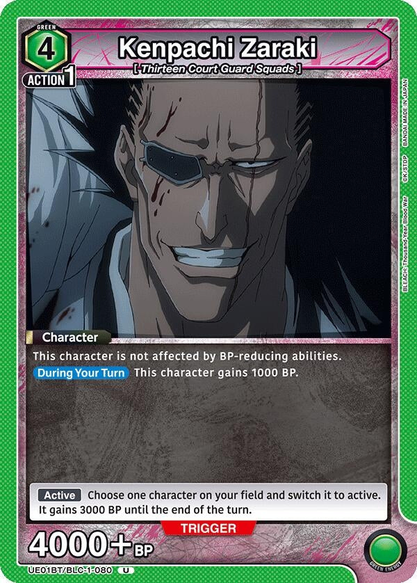 Image for Kenpachi Zaraki (080) (UE01BT/BLC-1-080) (UE01BT) - Union Arena