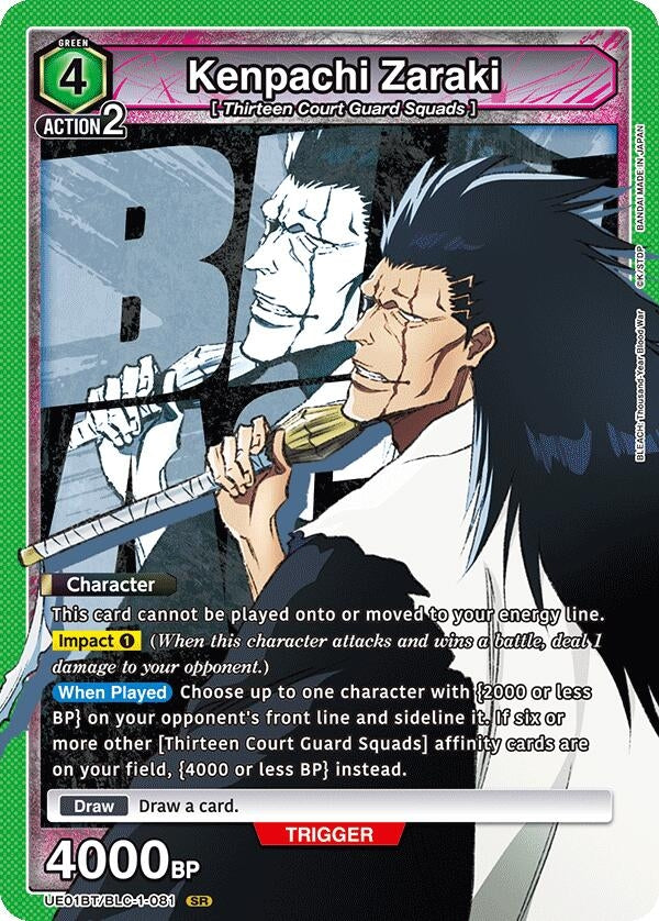 Image for Kenpachi Zaraki (081) (UE01BT/BLC-1-081) (UE01BT) - Union Arena