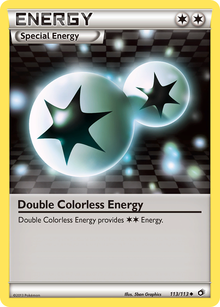 Energía Incolora Doble (113/113) [Negro y Blanco: Tesoros Legendarios]