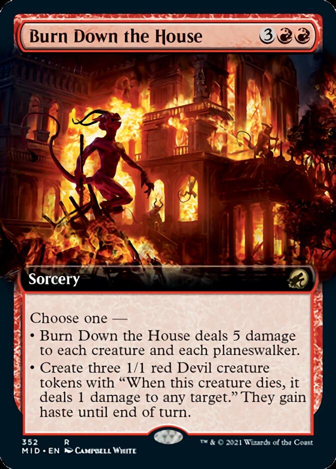 Incendier la maison (Extended Art) [Innistrad : Chasse de minuit]