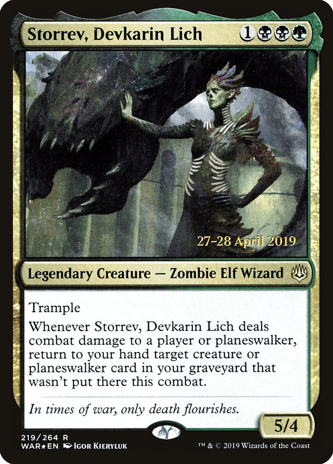 Storrev, liche devkarine [Cartes promos d'avant-première La Guerre des Planeswalkers]