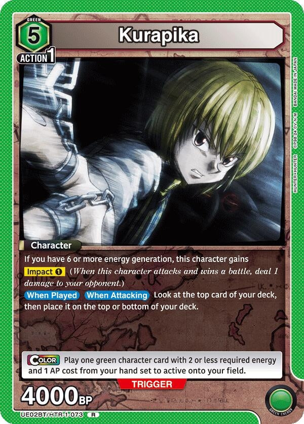 Image for Kurapika (073) (UE02BT/HTR-1-073) (UE02BT) - Union Arena