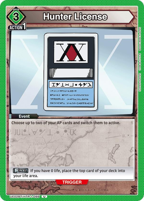 Image for Hunter License (UE02BT/HTR-1-099) (UE02BT) - Union Arena
