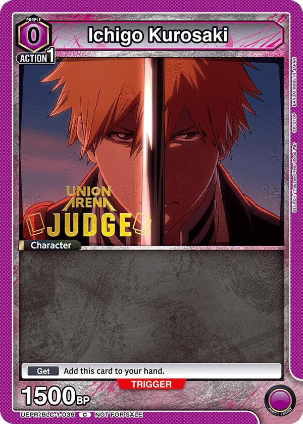 Image for Ichigo Kurosaki (039) (Judge Pack) (UEPR/BLC-1-039) (UEPR) - Union Arena