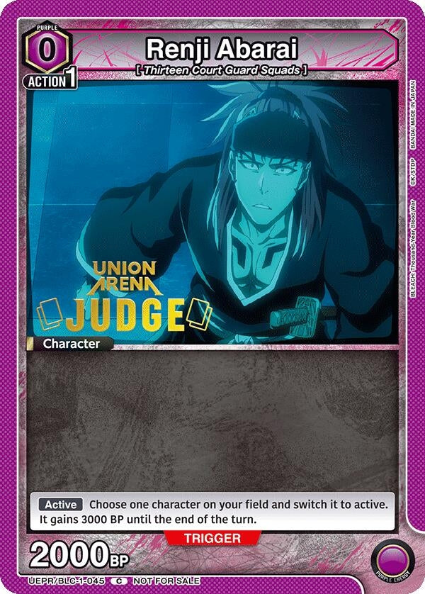 Image for Renji Abarai (045) (Judge Pack) (UEPR/BLC-1-045) (UEPR) - Union Arena