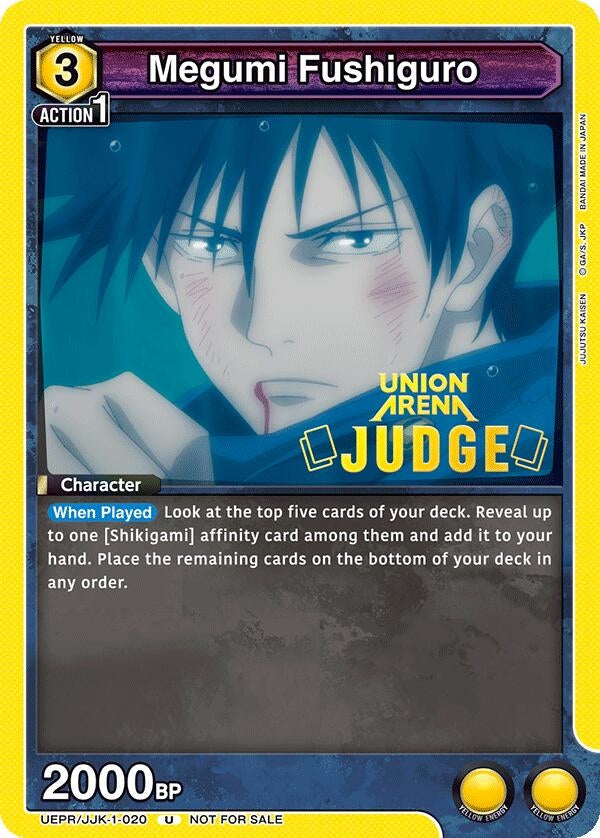 Image for Megumi Fushiguro (020) (Judge Pack) (UEPR/JJK-1-020) (UEPR) - Union Arena