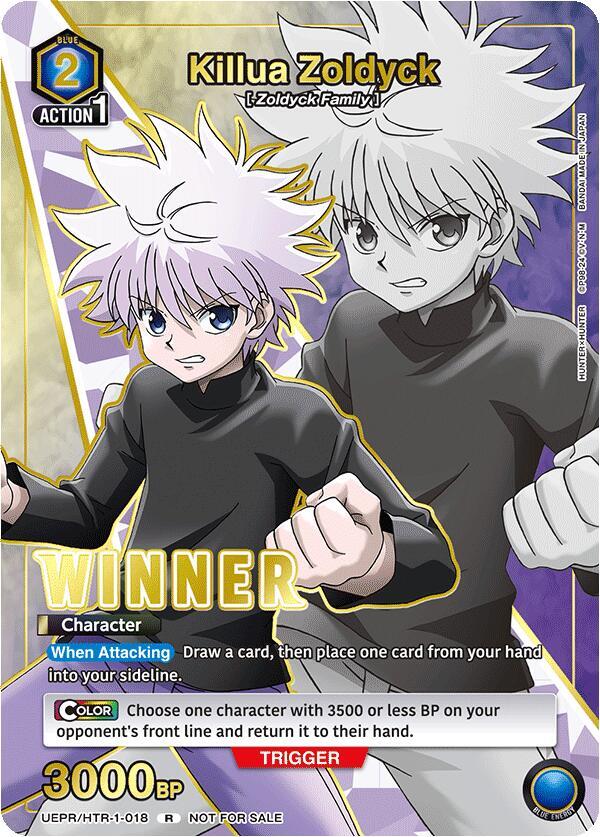 Killua Zoldyck (018) (Winner) - Union Arena Promotion Cards (UEPR)