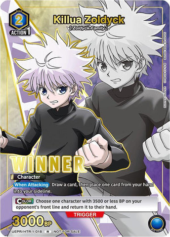 Killua Zoldyck (018) (Winner) - Union Arena Promotion Cards (UEPR)