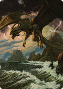Carte artistique du Dragon de bronze ancien (03) [Commander Légendes : la bataille de la Porte de Baldur, série artistique]