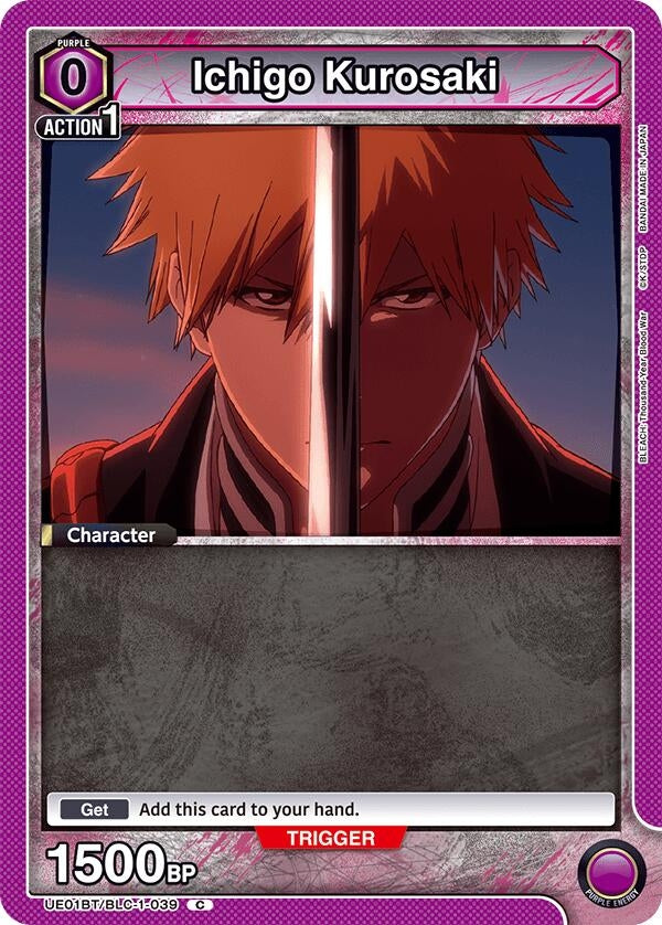 Image for Ichigo Kurosaki (039) (Box Topper Foil) (UE01BT/BLC-1-039) (UE01BT) - Union Arena