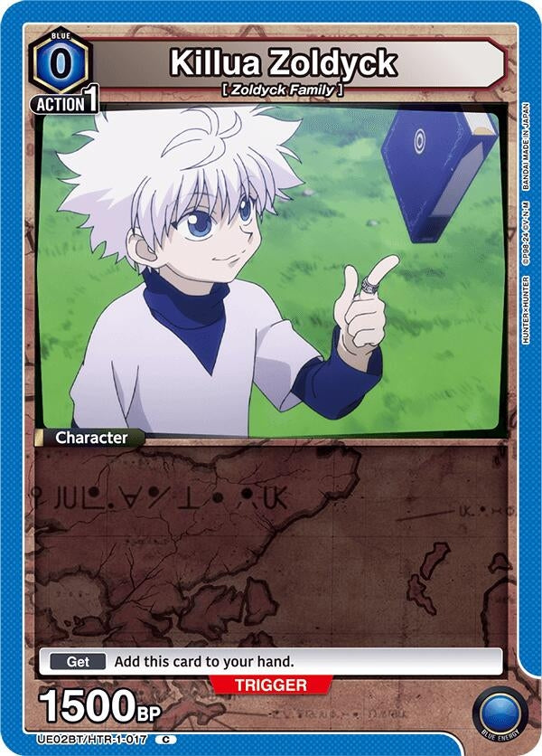 Image for Killua Zoldyck (017) (Box Topper Foil) (UE02BT/HTR-1-017) (UE02BT) - Union Arena