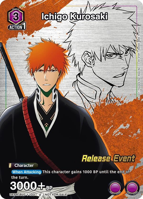Image for Ichigo Kurosaki (Release Event Participation) (UEPR/BLC-1-103) (UE01BT_RE) - Union Arena