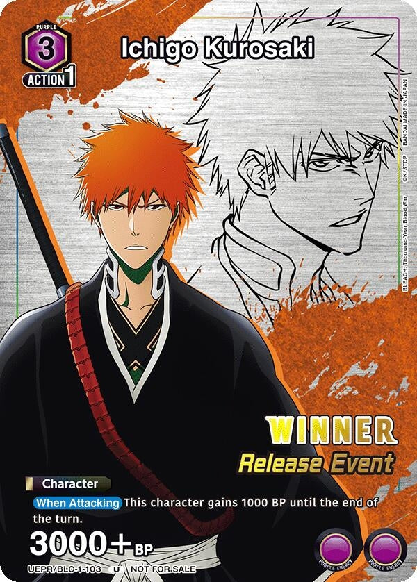 Image for Ichigo Kurosaki (Release Event Winner) (UEPR/BLC-1-103) (UE01BT_RE) - Union Arena