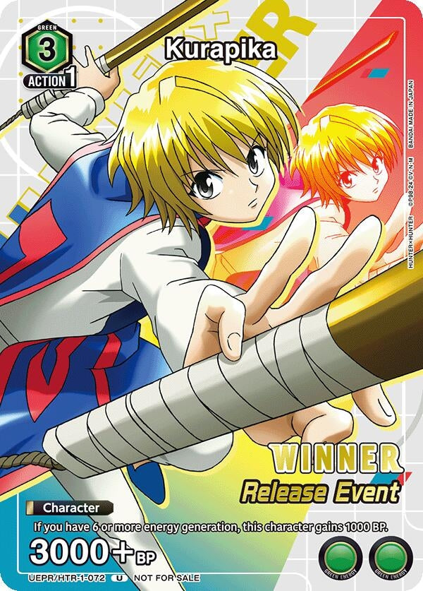 Image for Kurapika (Release Event Winner) (UEPR/HTR-1-072) (UE02BT_RE) - Union Arena