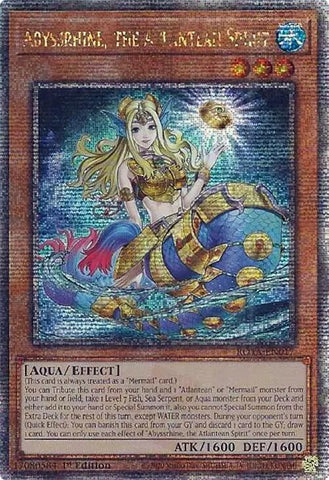 Abyssrhine, l'Esprit Atlante (Quarter Century Secret Rare) [ROTA-EN017] Quarter Century Secret Rare