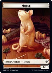 Ratón // Comida (17) Ficha de dos caras [Tokens de El Trono de Eldraine]