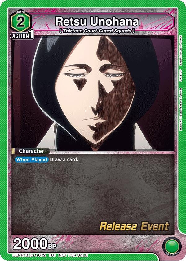 Image for Retsu Unohana (072) (UEPR/BLC-1-072) (UE01BT_RE) - Union Arena