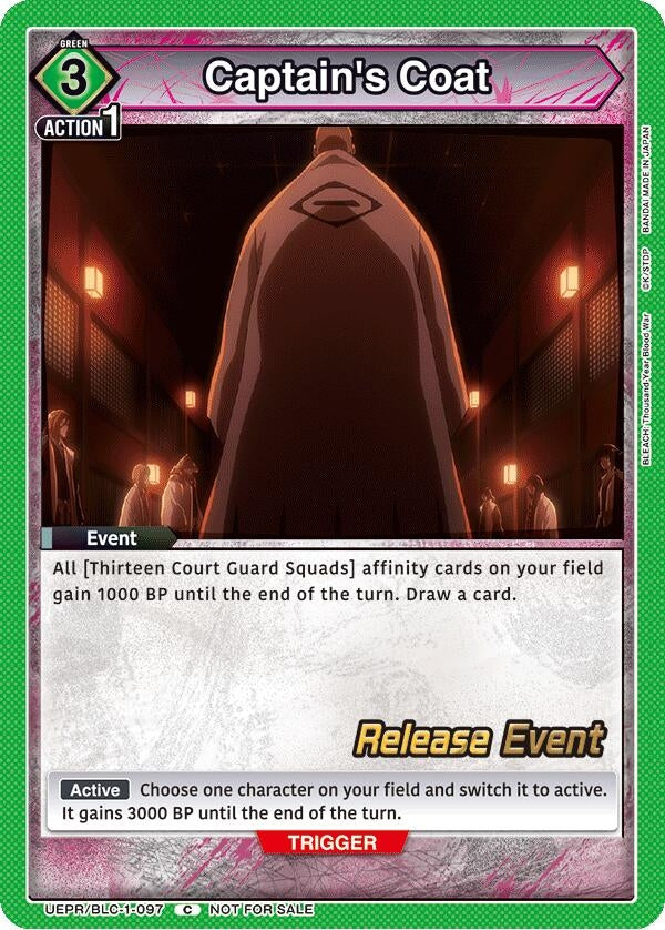 Image for Captain's Coat (UEPR/BLC-1-097) (UE01BT_RE) - Union Arena