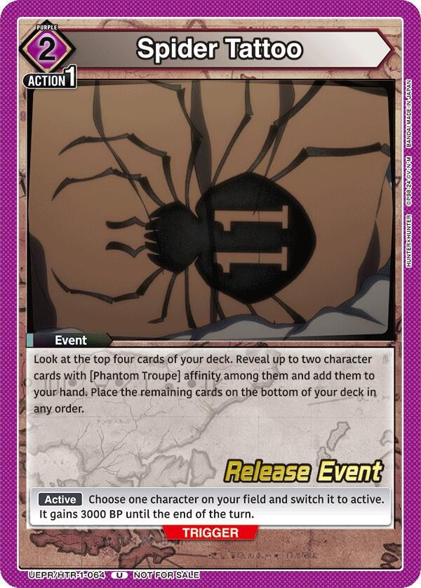 Image for Spider Tattoo (UEPR/HTR-1-064) (UE02BT_RE) - Union Arena