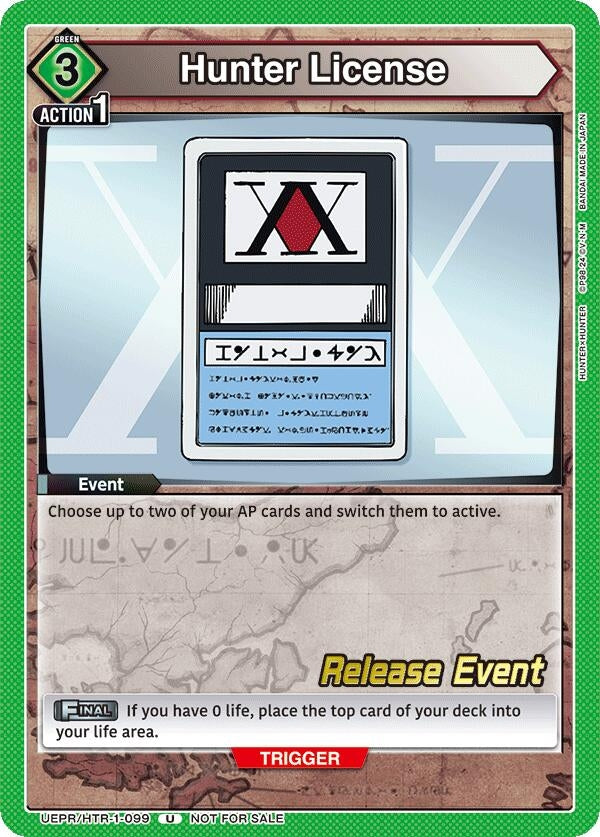 Image for Hunter License (UEPR/HTR-1-099) (UE02BT_RE) - Union Arena