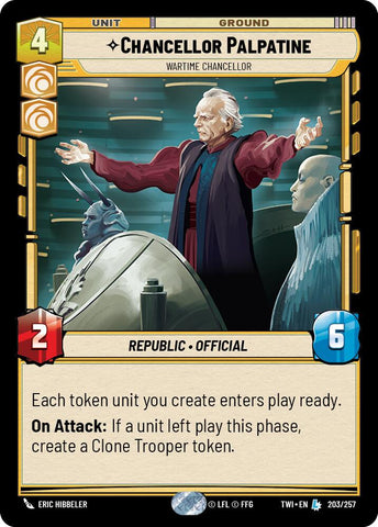 Chancellor Palpatine - Wartime Chancellor (203/257) (203/257) [Twilight of the Republic]