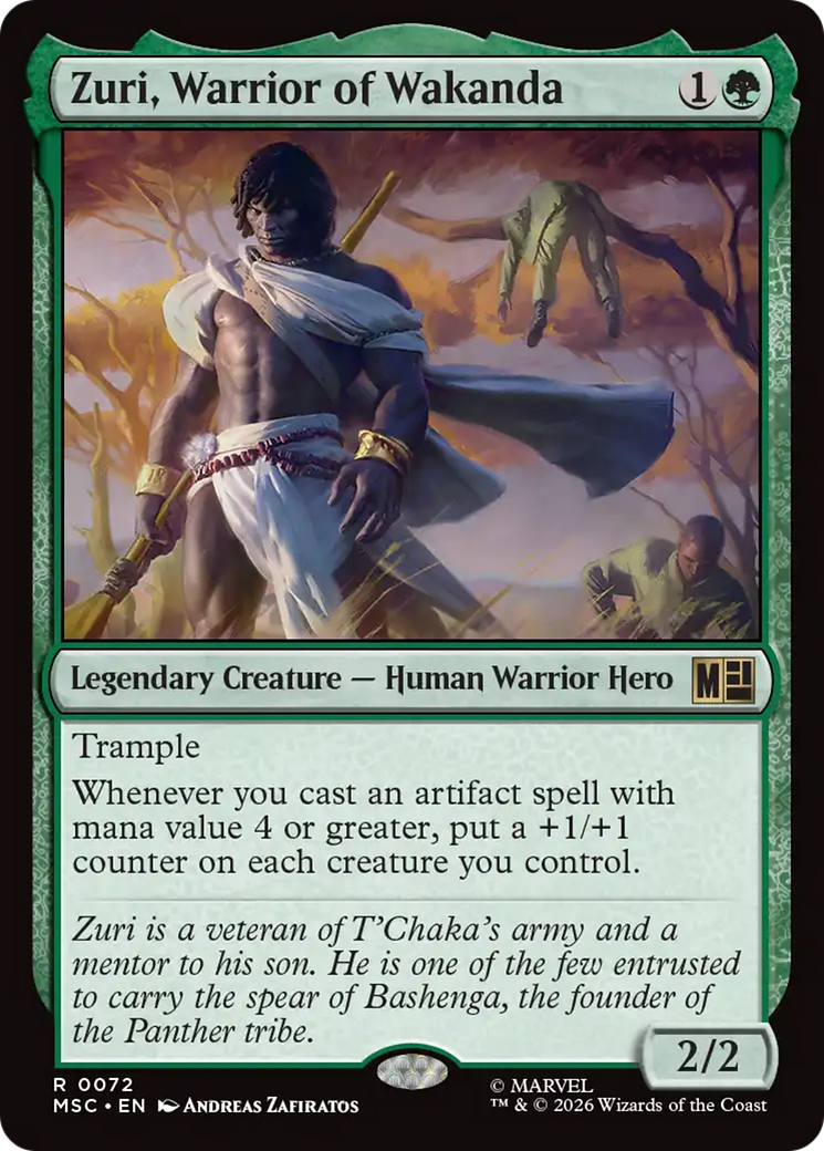 Zuri, guerrera de Wakanda (lámina Surge) [Marvel Super Heroes Commander]