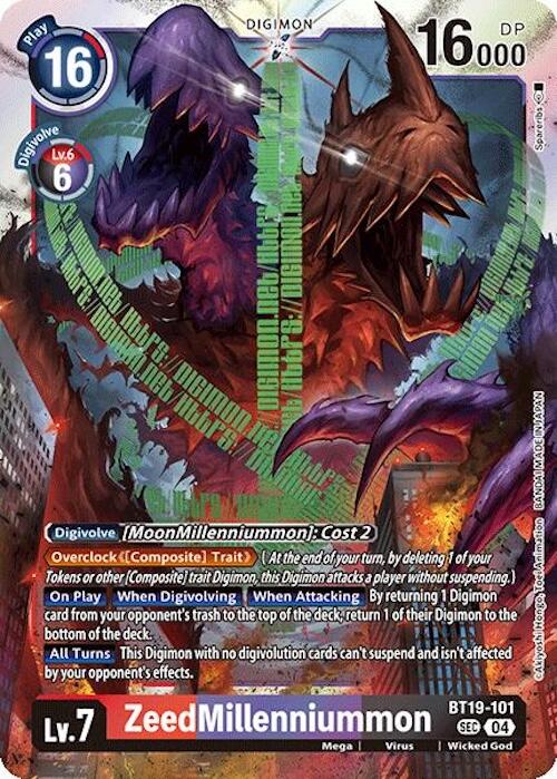 ZeedMillenniummon [BT19-101] [Special Booster Ver.2.5 – Sortie Anticipée]