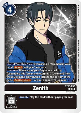 Zenith [BT18-092] [Sobres de mejora especiales de lanzamiento Ver.2.0]