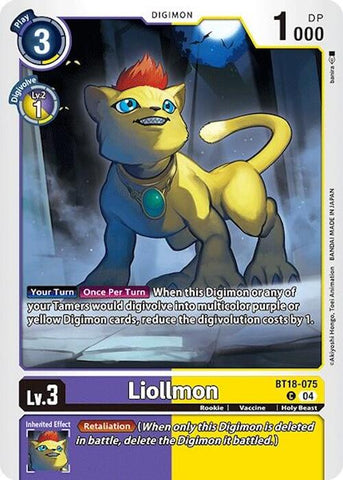 Liollmon [BT18-075] [Bonus especial de lanzamiento Ver.2.0]