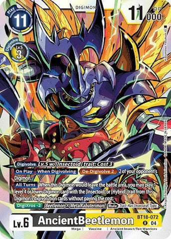 AncientBeetlemon [BT18-072] [Lanzamiento: Booster Especial Ver.2.0]