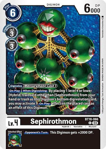 Sephirotmon [BT18-066] [Caja de lanzamiento conmemorativa Ver.2.0]