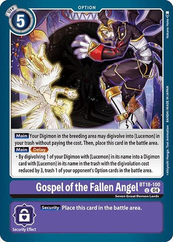 Evangelio del Ángel Caído [BT18-100] [Ver. 2.0 del Booster Especial de Lanzamiento]