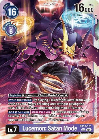 Lucemon: Modo Satán [BT18-101] [Caja de Lanzamiento Booster Edición.2.0]