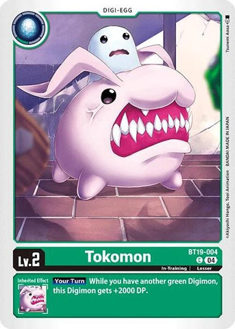 Tokomon [BT19-004] [Lanzamiento de la Edición Especial Booster Ver.2.0]