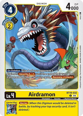 Airdramon [BT19-032] [Lanzamiento del sobre especial Ver. 2.0]