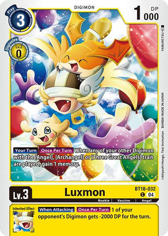 Luxmon [BT18-032] [Lanzamiento de la Edición Especial de Mejora Ver.2.0]