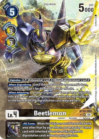 Beetlemon [BT18-063] (Arte Alternativo) [Lanzamiento de la Edición Especial de Sobres Ver.2.0]