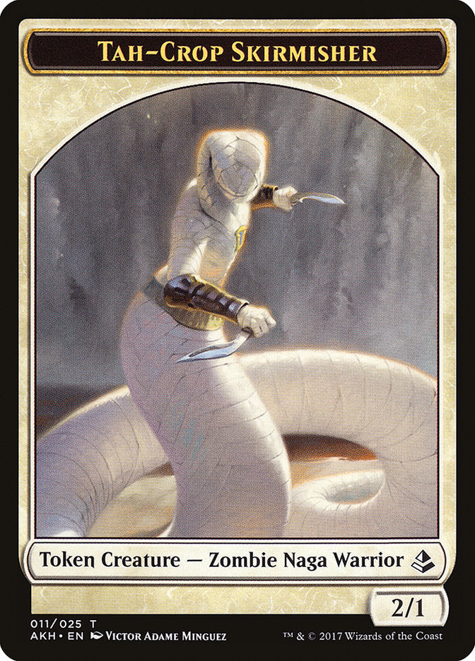 Escarmoucheur de Tah-Crop // Jeton Chat recto-verso [Jetons Amonkhet]