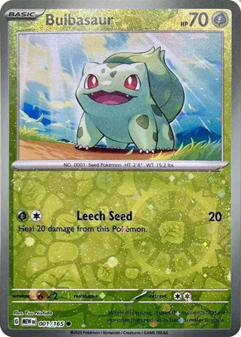 Bulbizarre (001/165) (Holo Cosmos) (Exclusivité Costco) [Cartes diverses]