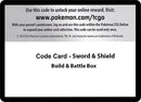 Image for Code Card - Sword & Shield Build & Battle Box - Pokemon