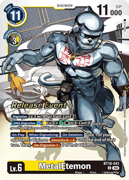 MetalEtemon [BT18-041] [Bonus de Sortie Pack Spécial Ver.2.0 Promos]