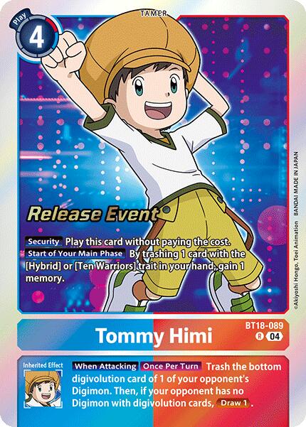 Tommy Himi [BT18-089] [Promos Spéciales Booster Ver.2.0]