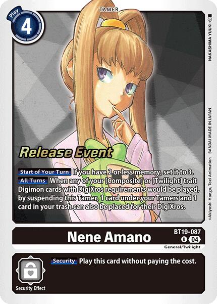 Nene Amano [BT19-087] [Boosters Spéciaux Promotionnels Ver.2.0]