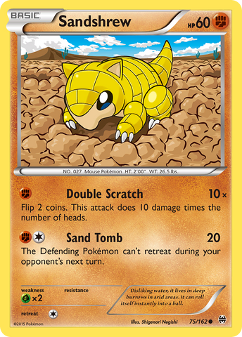 Sandshrew (75/162) [XY: Velo Sombra]