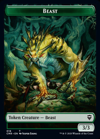 Bestia (18) // Bestia (19) Ficha de dos caras [Commander Legends Tokens]