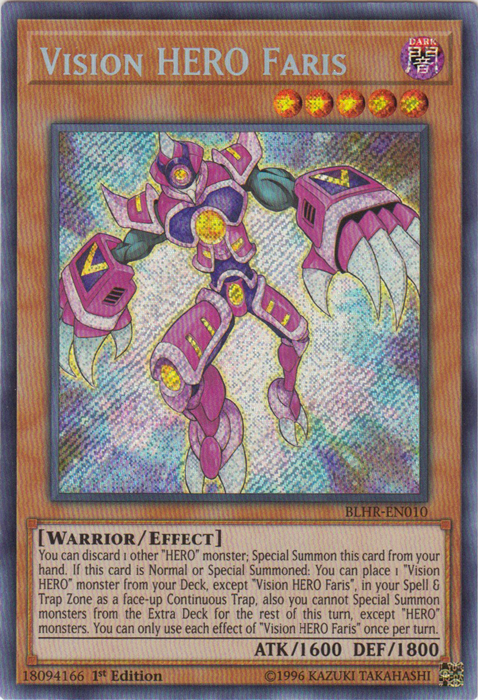 Vision HERO Faris [BLHR-ES010] Secret Rare