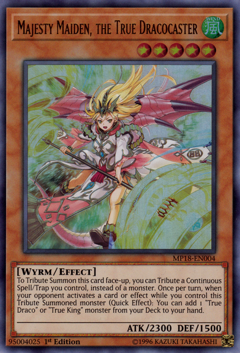Majestueuse Servante, la Vraie Dracochanteuse [MP18-FR004] Ultra Rare