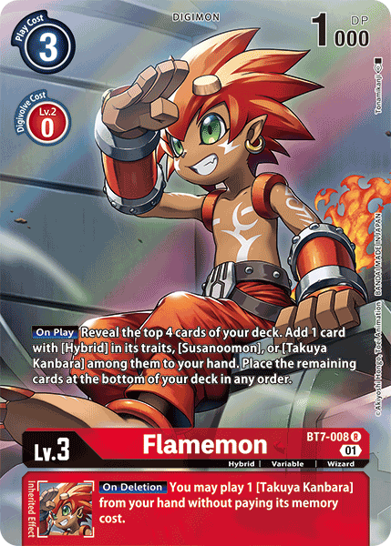 Flamemon [BT7-008] (Arte Alternativo) [Next Adventure]