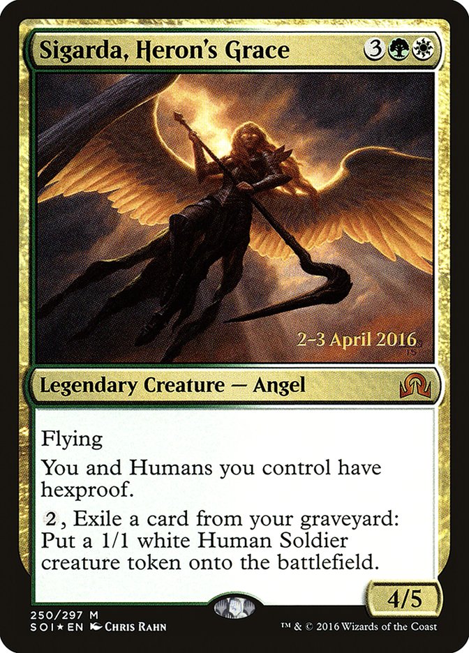 Sigarda, la grâce des hérons [Shadows over Innistrad Prerelease Promos]