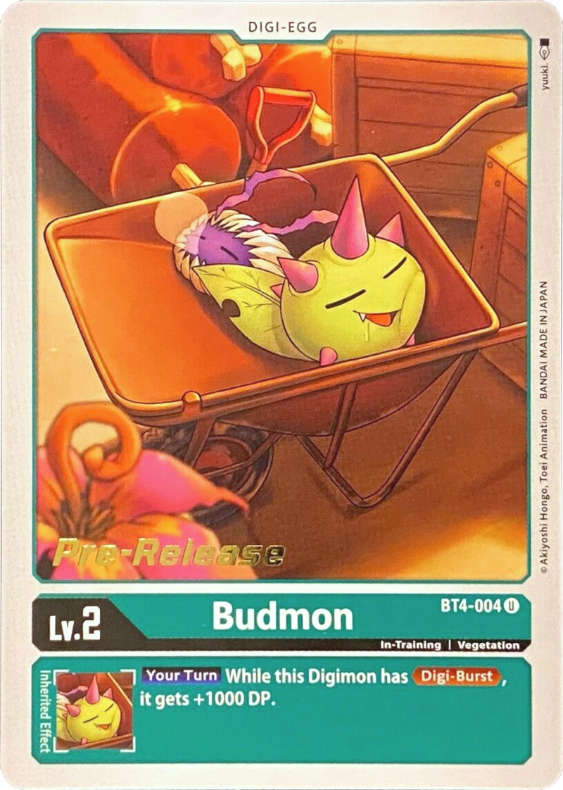 Budmon [BT4-004] [Cartas Promocionales de Pre-Lanzamiento Gran Leyenda]